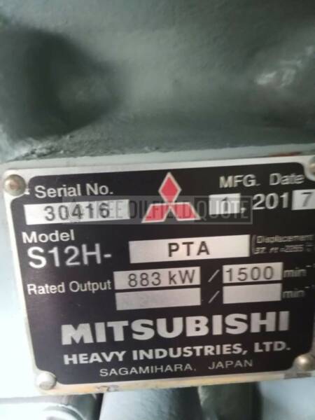 Mitsubishi S12H -PTA Diesel Generator_2