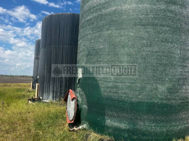 436 BBL Steel Production Tanks with Internal Gas Heater