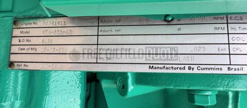Used Cummins NTA855G3 Diesel Engine (3)